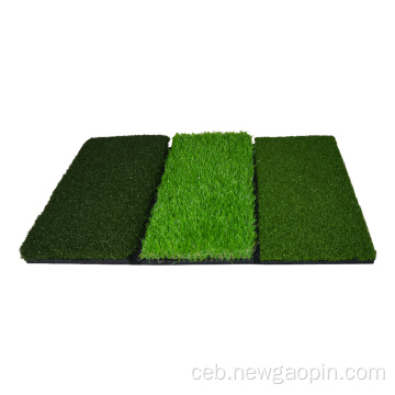 Indoor Foldable Grass Golf Mat Nga Adunay Rubber Base